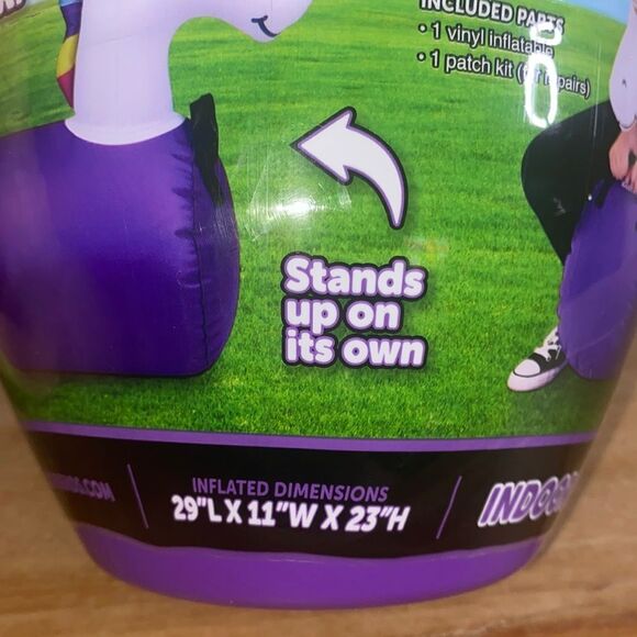 NEW Purple Unicorn Waddler Hip Hopper Bouncer 2+ Toy Active Inflatble - Picture 5 of 6